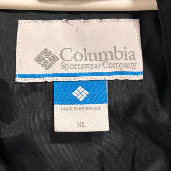 Columbia Men's Black Hooded Windbreaker Jacket Size XL - Picture 9 of 10